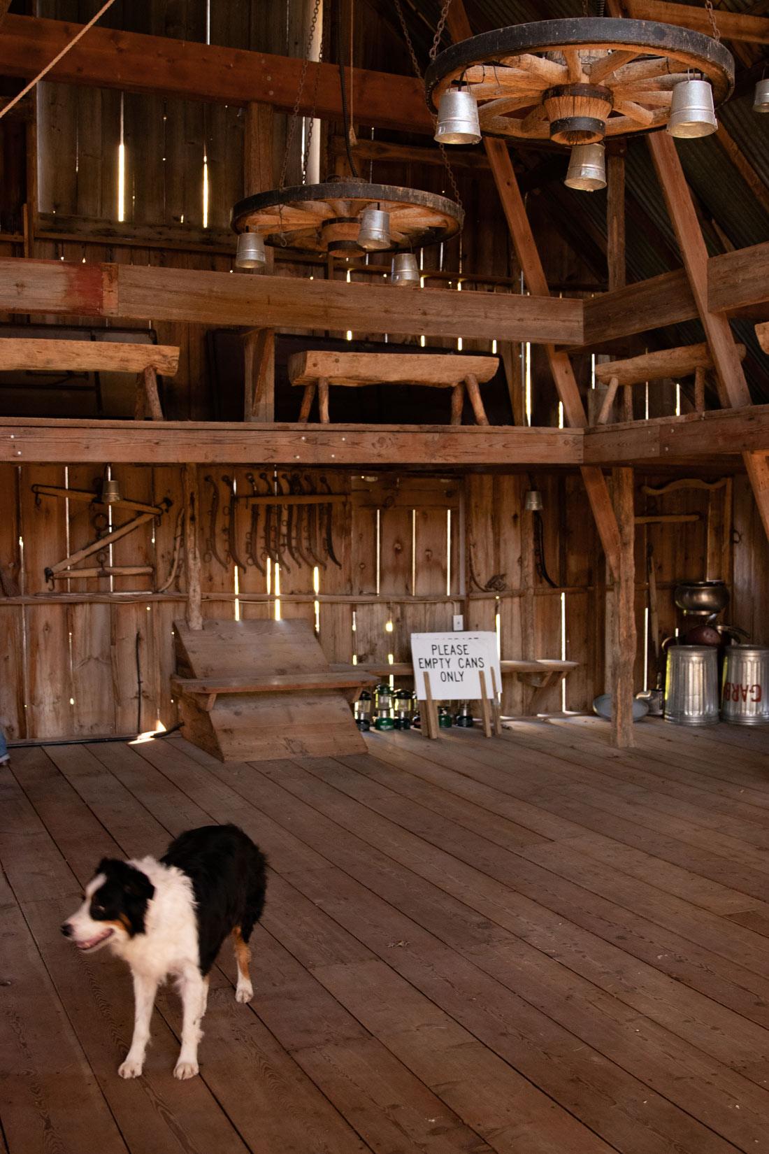 We explore the inside of the Prohibition era barn on the grounds